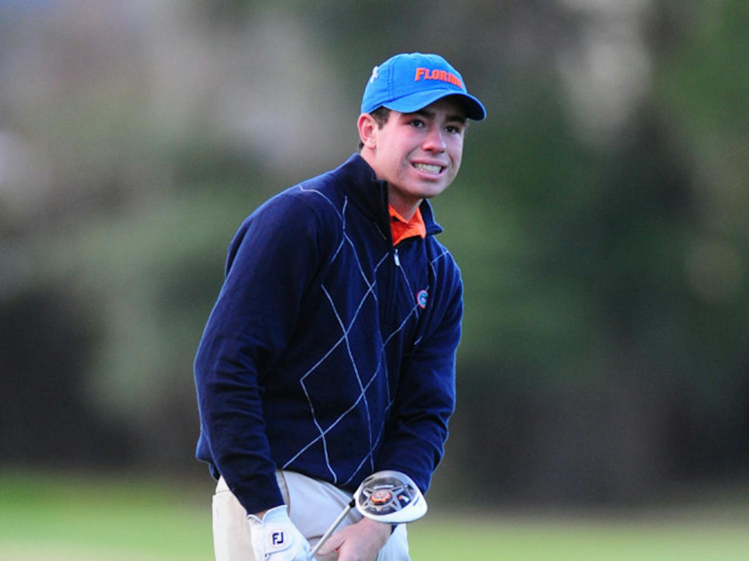 Richard Donegan stands on the course during the Suntrust Gator Invitational on Feb. 15 at the Mark Bostick Golf Course.