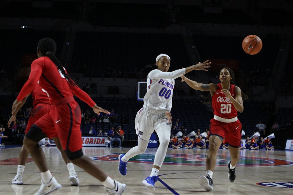 <p dir="ltr"><span>Guard Delicia Washington (00) is one of two returning Gators starters for the 2018-19 season.</span></p><p><span> </span></p>