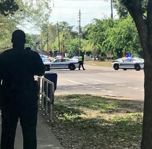 Southwest 20th Avenue is closed as police negotiate with shooter inside Windsor Terrace apartments.&nbsp;
&nbsp;