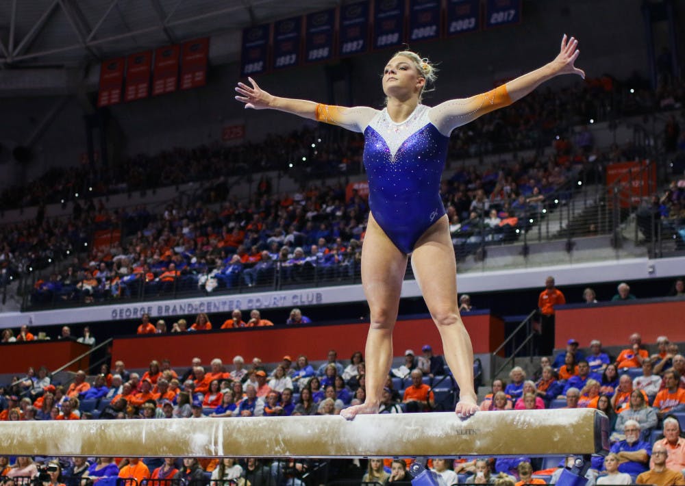 Sophomore gymnast Alyssa Baumann earned SEC Specialist of the Week for her performance against Oklahoma on Friday. 