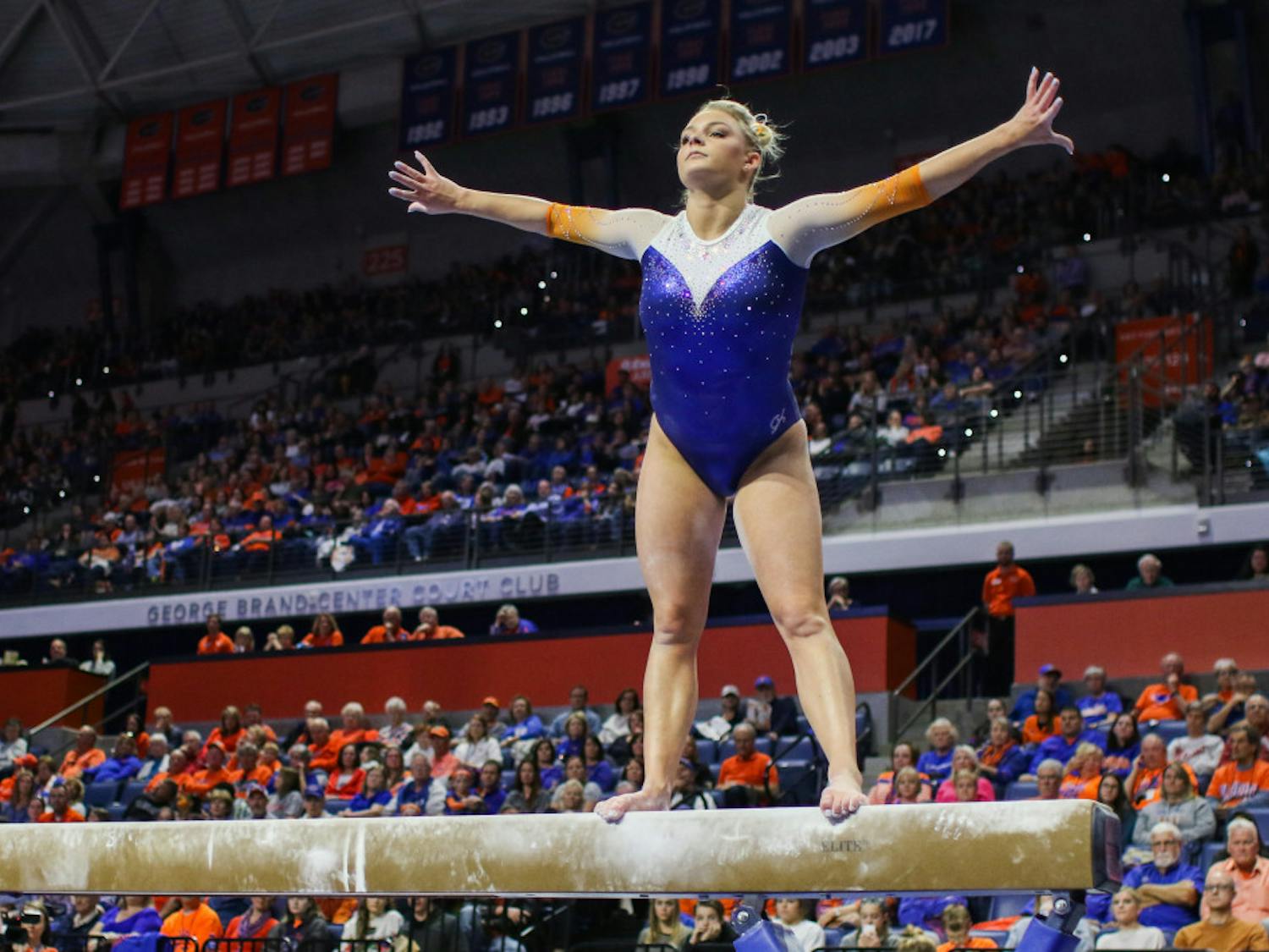 Sophomore gymnast Alyssa Baumann earned SEC Specialist of the Week for her performance against Oklahoma on Friday. 