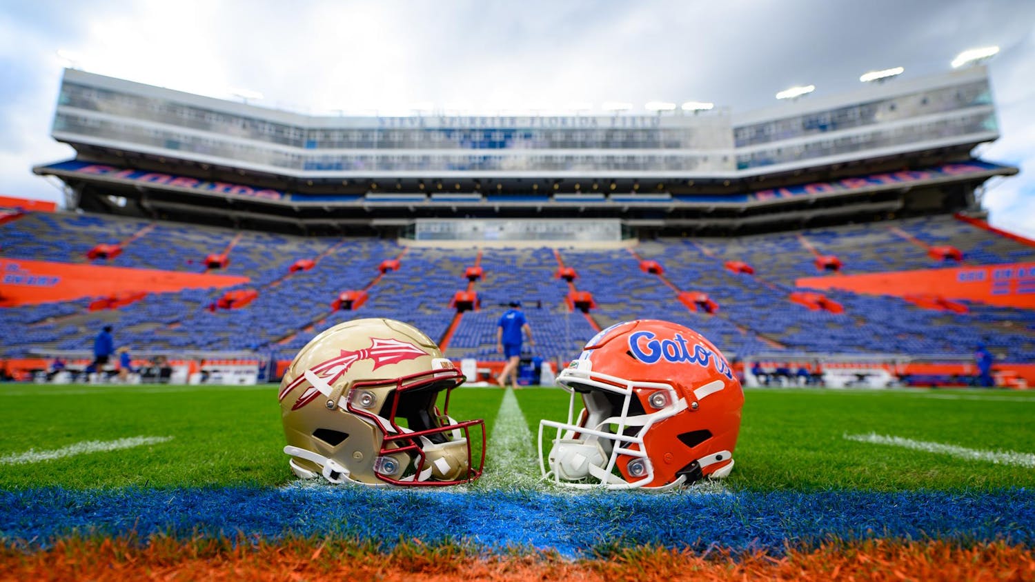 The Florida Gators play the Florida State Seminoles at Ben Hill Griffin Stadium in Gainesville, Fla., Saturday, Nov. 29, 2025.