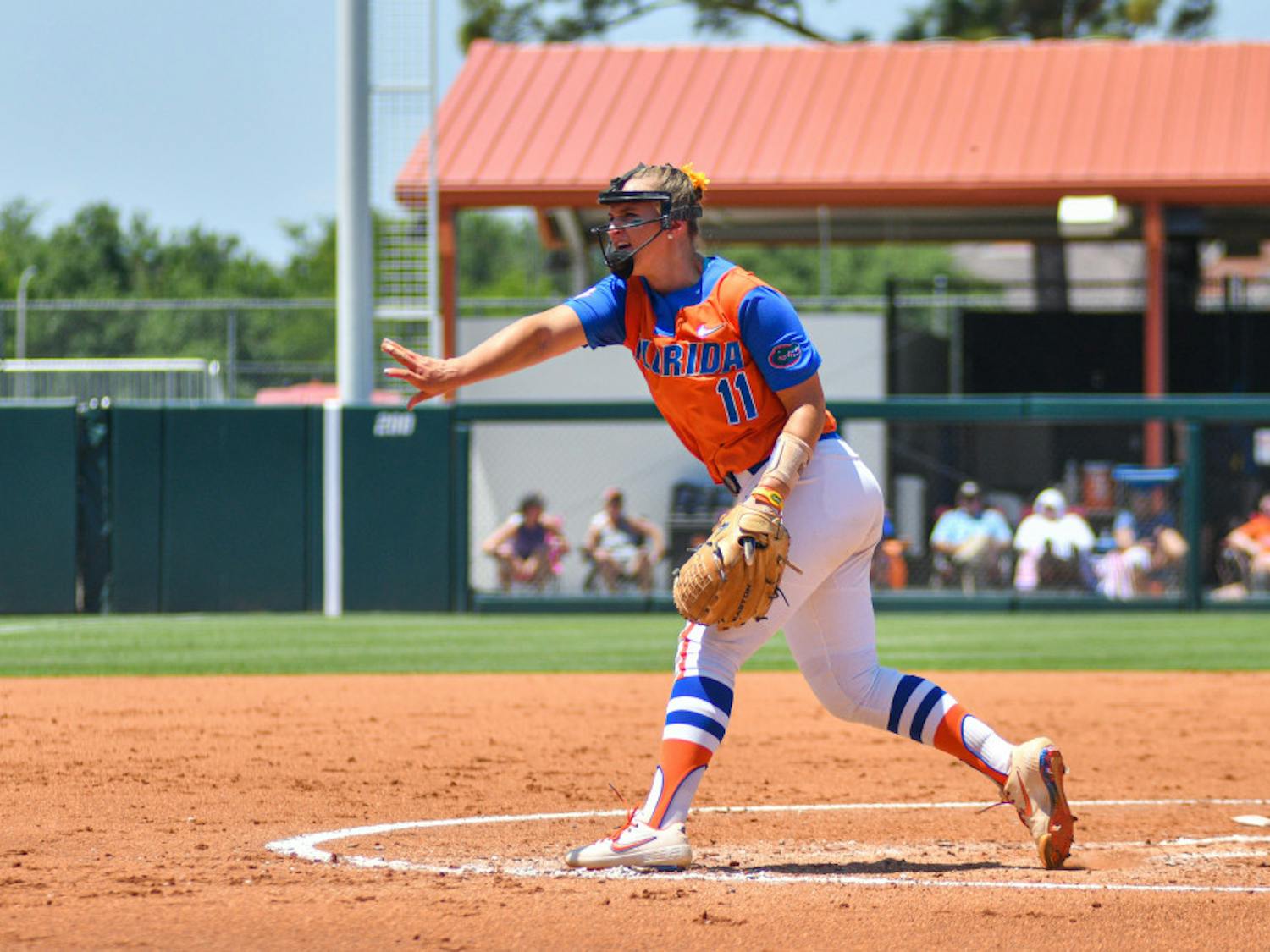 Kelly Barnhill struggled on Saturday as UF's season came to an end.