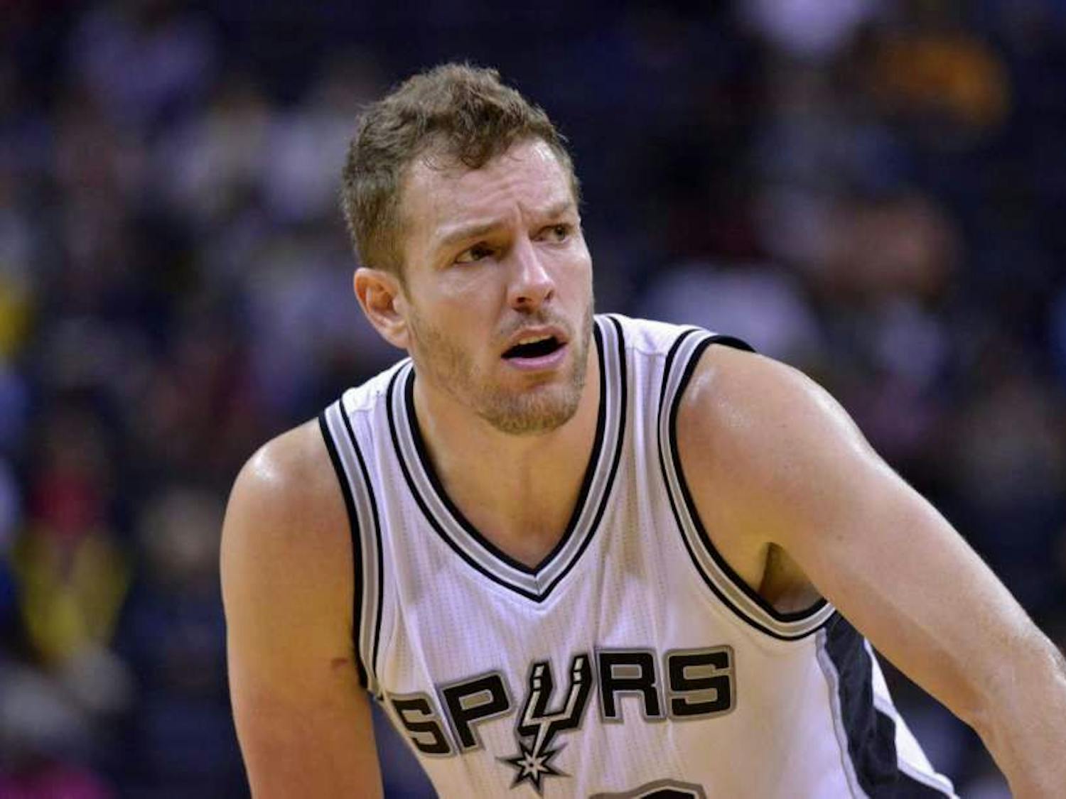 Former UF basketball player David Lee competes during a game between the San Antonio Spurs and the Memphis Grizzlies on Feb. 6, 2017. Lee is an unrestricted free agent this offseason.