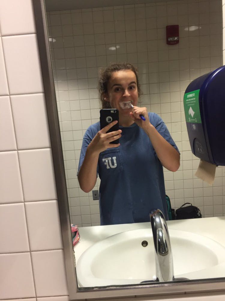 To spend 24 hours in Library West, I had to bring along some supplies.&nbsp;