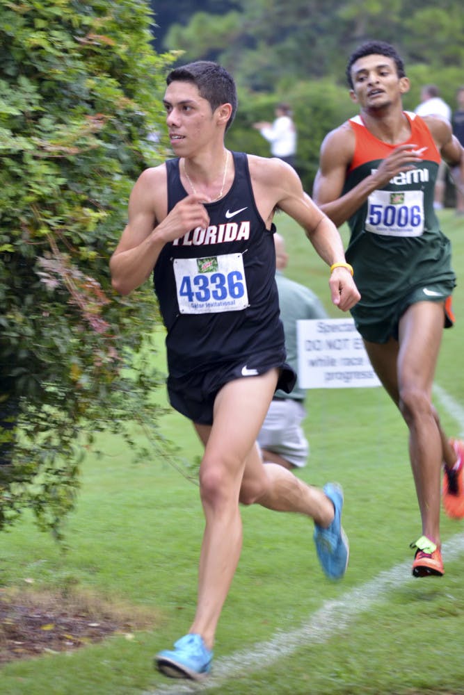 Carlos Miranda races during the 2014 Mountain Dew Invitational on Sept. 20