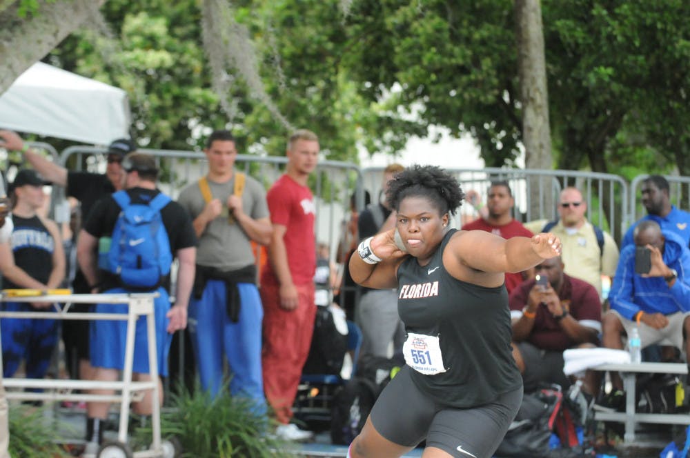 Senior thrower Lloydricia Cameron became the first Gator since 2004 to advance to the NCAA Outdoor Championships in both the shot put and discuss. 