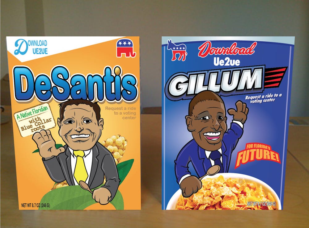 <p>The governor-themed cereal boxes designed for anyone who donates more than $40</p>