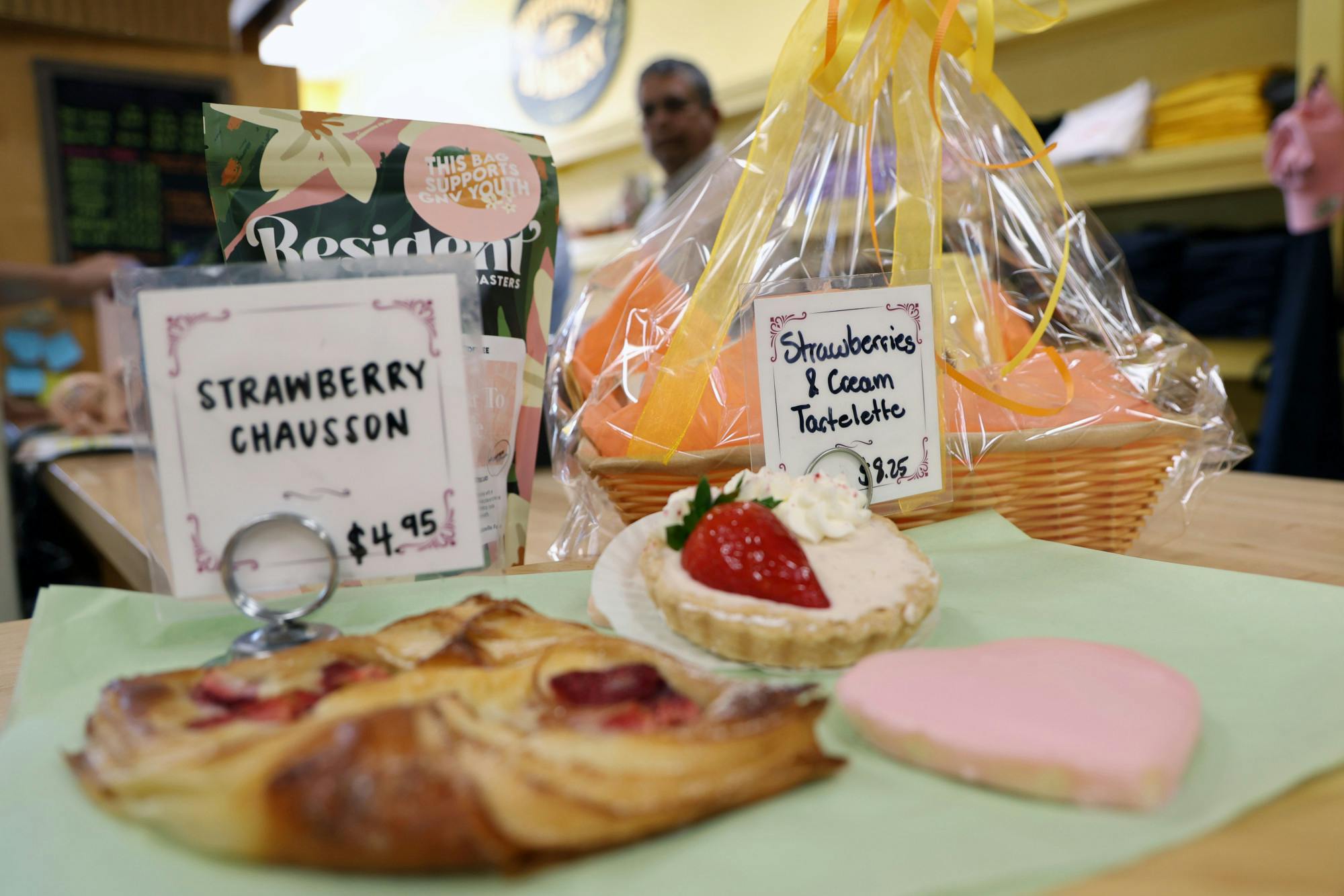 Valentine's Day inspired treats sit on display at Uppercrust in Gainesville, Fla. on Feb. 13, 2026. (Alyvia Logan/Alligator)