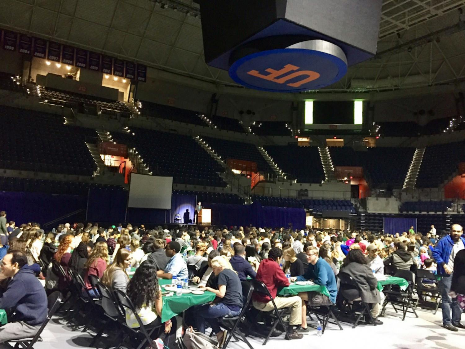 About 500 attended Islam On Campus’ 14th annual Fast-A-Thon at O’Connell Center. 