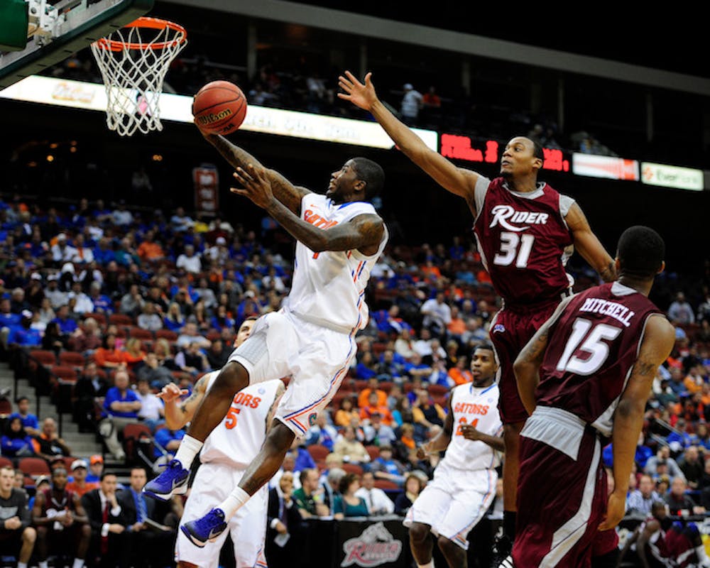 <p>Junior guard Kenny Boynton's 26 points were two away from his career high during Florida's 90-69 win against Rider.</p>