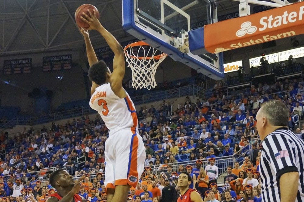 Devin Robinson dunks during Florida's 62-61 loss to Ole Miss on Thursday in the O'Connell Center.