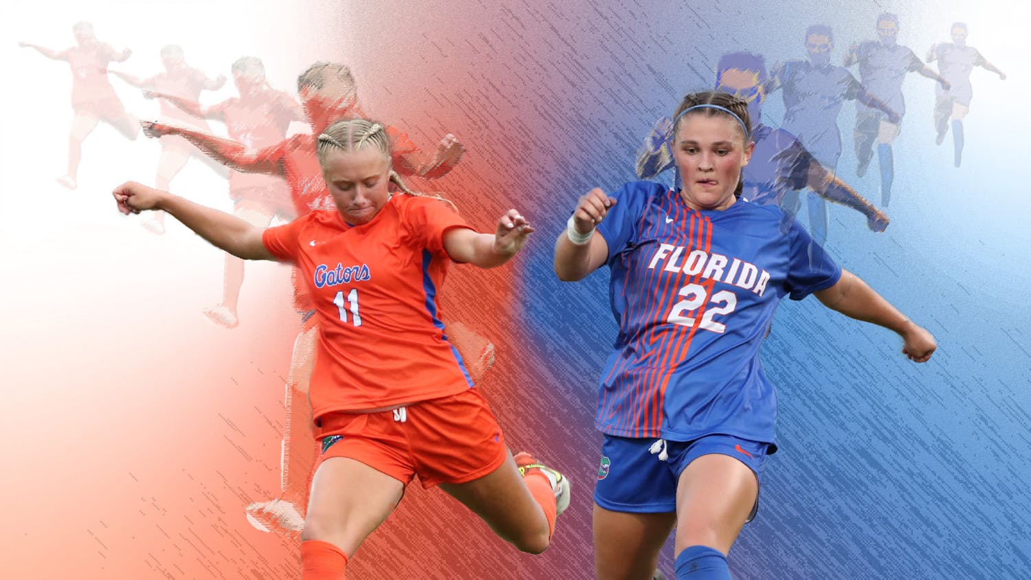 Sophie White and Oakley Rasmussen stuck together from youth soccer in Utah to the Gators soccer program in Gainesville.