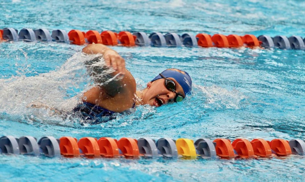 <p dir="ltr">Florida sophomore Taylor Ault notched two second-place finishes in both the 500 free (4:48.38) and the 1,650 free (16:29.57) in her last meet.</p>