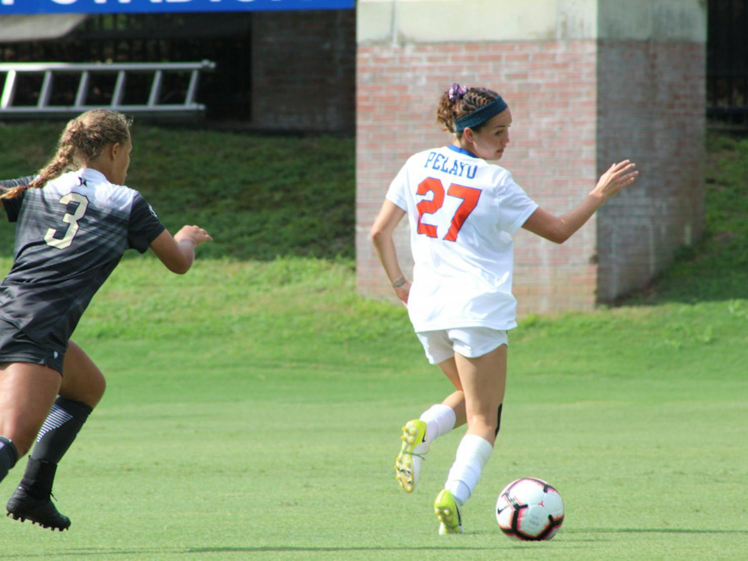 Senior midfielder Mayra Pelayo hit the crossbar in the 16th minute of UF's 0-0 tie at Mississippi State. “I think we need to be sharper in our execution, but other than that, I'm really proud of the team," she said in a release. 