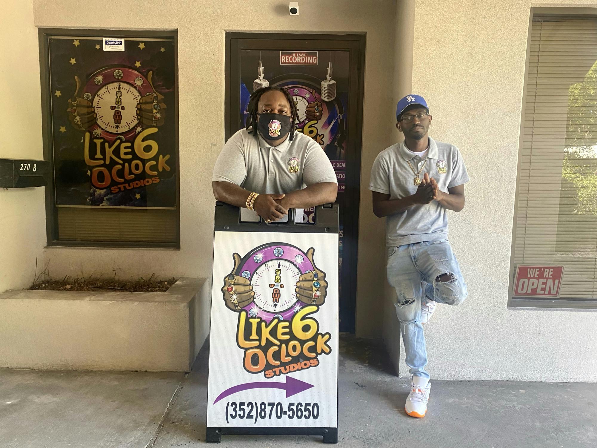 Tee Whitey and P Red at Like 6 O’Clock Studios in Gainesville Thursday, June 2, 2022.