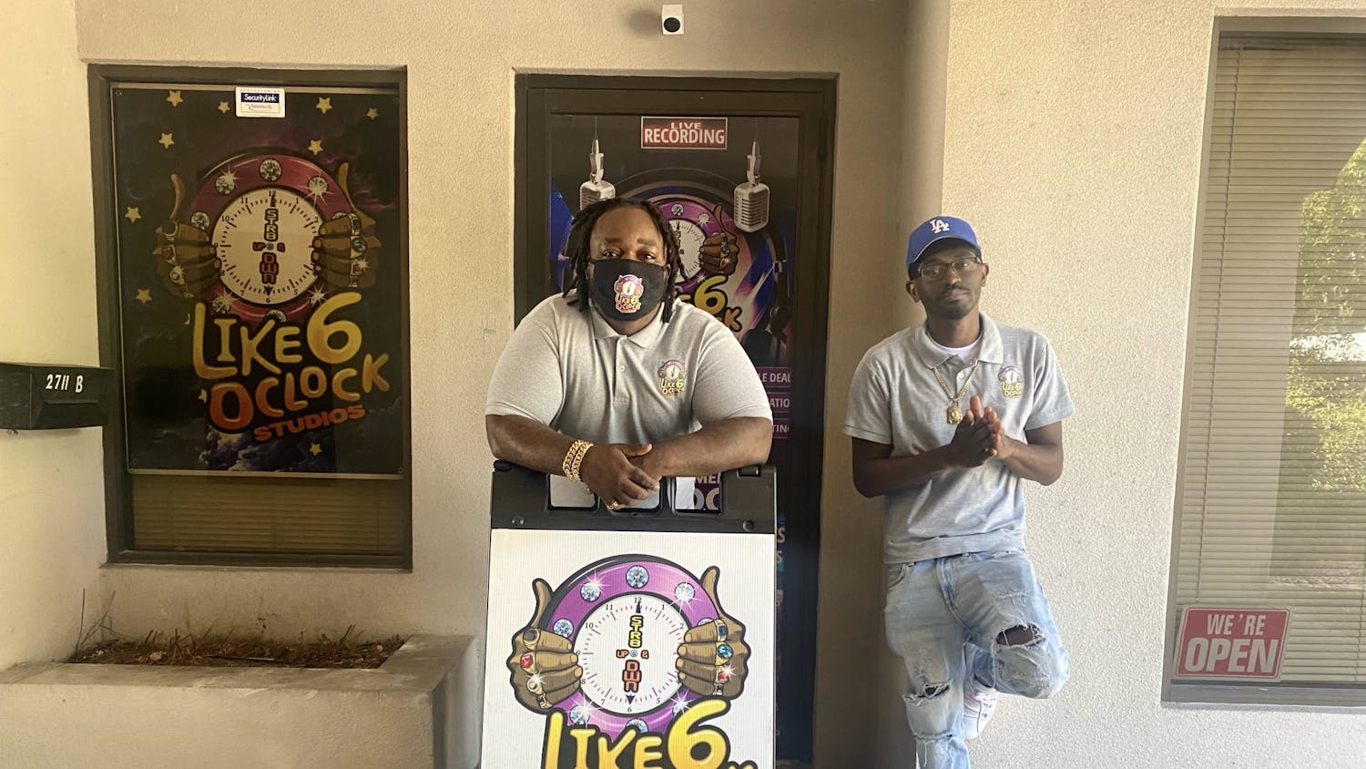 Tee Whitey and P Red at Like 6 O’Clock Studios in Gainesville Thursday, June 2, 2022.