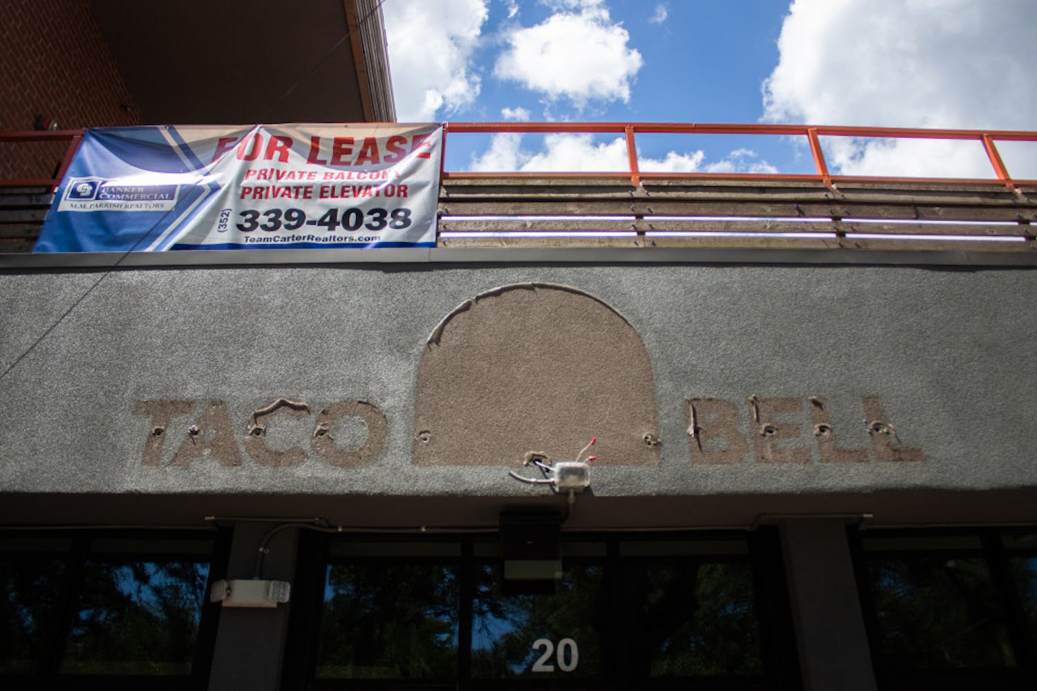 The Taco Bell located across campus on University Avenue shut down operations Monday.
