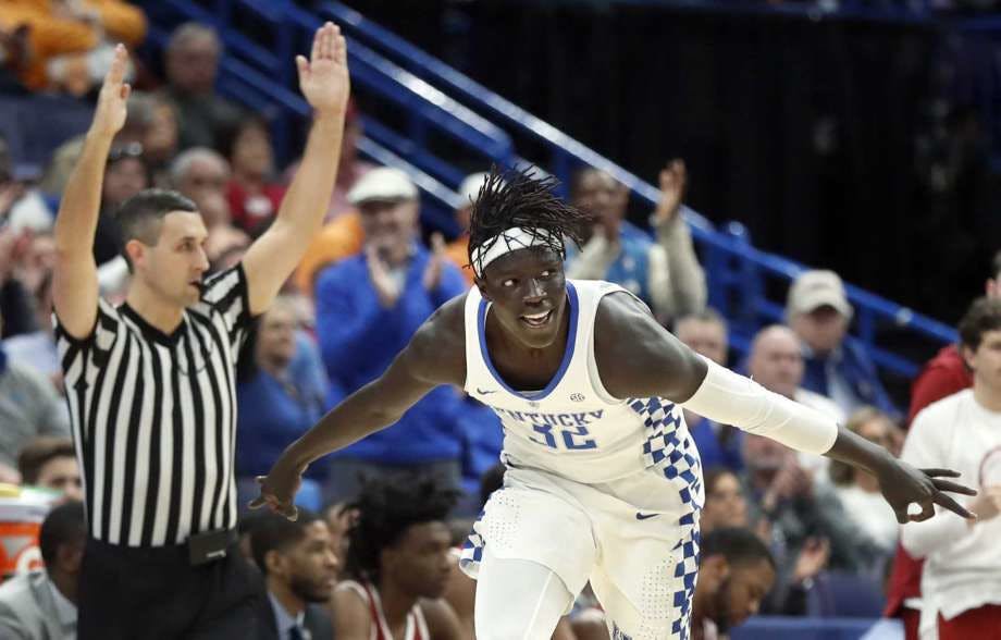 Kentucky forward Wenyen Gabriel scored 23 points on 7-of-7 shooting from the three-point line in the Wildcats 86-83 victory over Alabama on Saturday in the semifinals of the SEC Tournament.