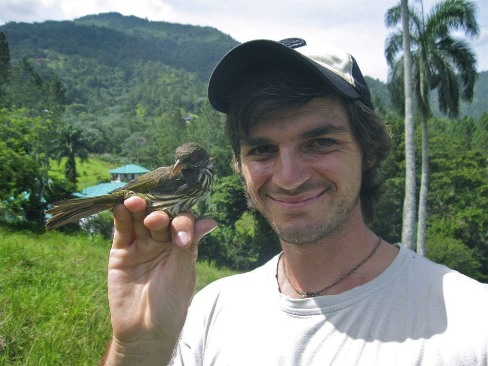 Mitch Walters will display five photos at the Hippodrome demonstrating how the human population and urbanization affects birds. “I like so many parts of science, but research is such a key opportunity to go out there and study these birds,” he said.