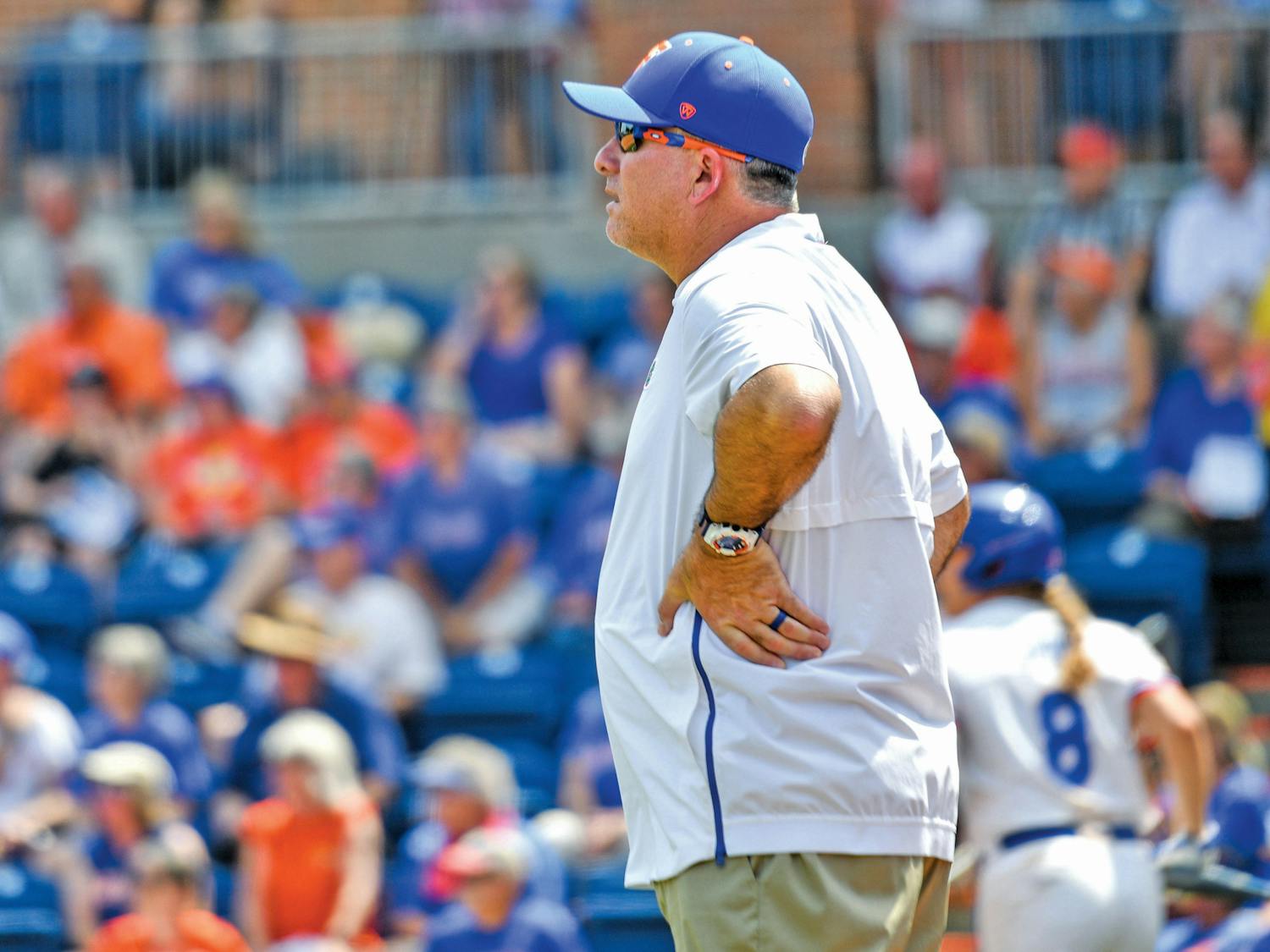Florida coach Tim Walton was ejected on Saturday after arguing a force play at third base.