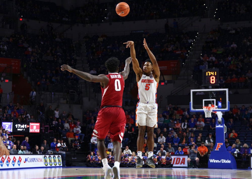 <p>Guard KeVaughn Allen buoyed the Florida offense Saturday night with a game-high 24 points. </p>