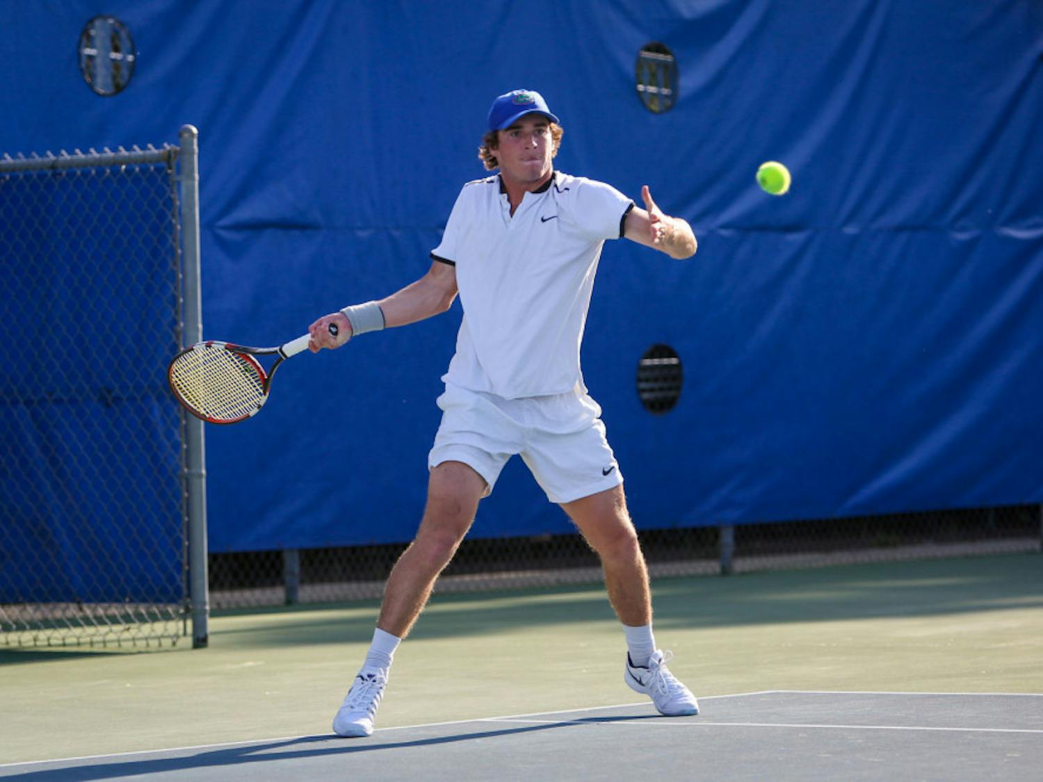 UF men’s tennis sophomore Oliver Crawford is the No. 9-ranked collegiate player. He is one of three Gators ranked in the top 50.
