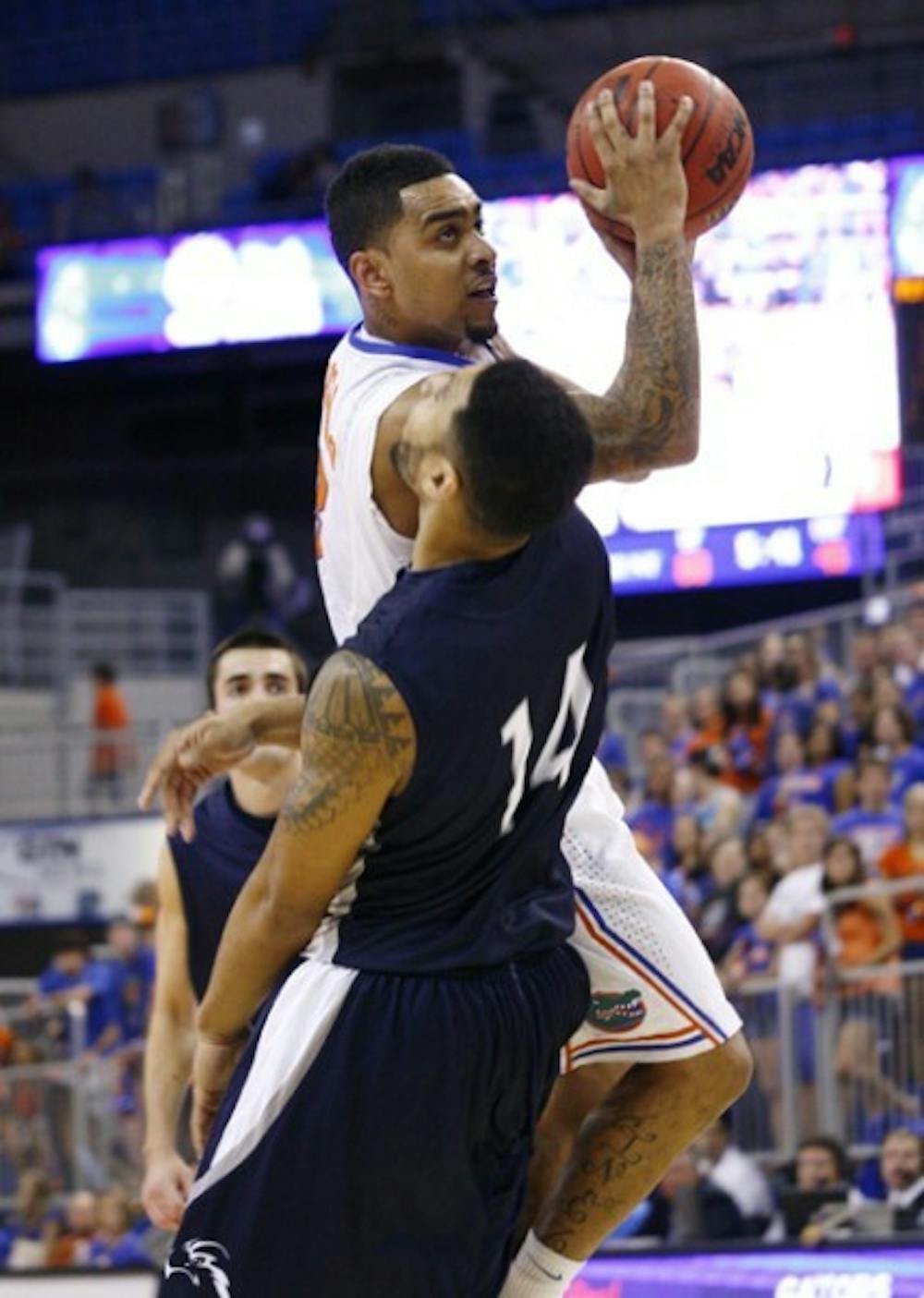 <p>Guard Mike Rosario, a Rutgers transfer, is the only player on UF’s roster with experience in the Carrier Dome. He shot 6 for 21 there in 2009.</p>