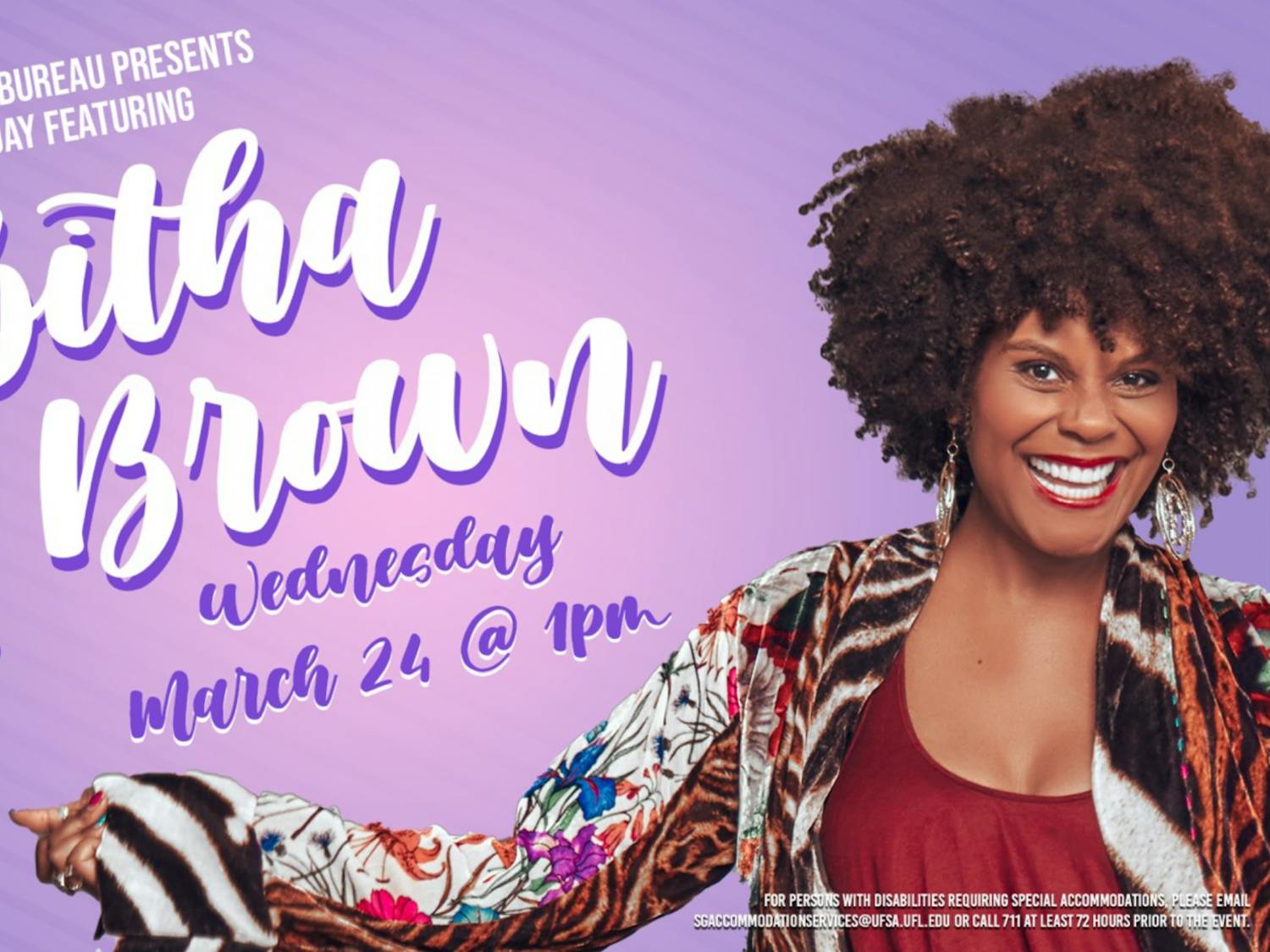 Screenshot of the event poster on the Accent Speakers Bureau's Facebook page.