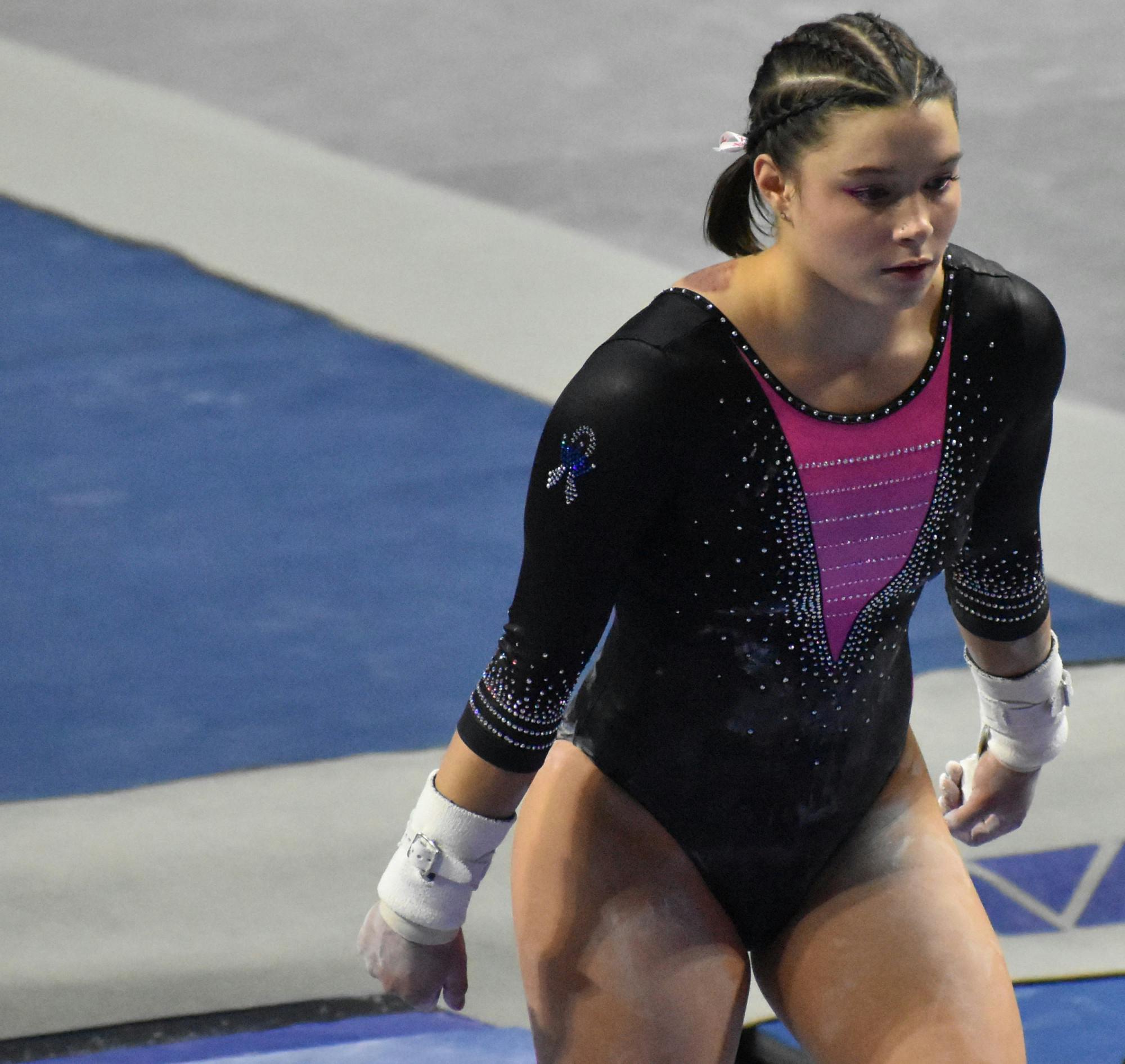 In the final rotation, Skaggs potentially ended her career on a high-note with a 9.9375.
