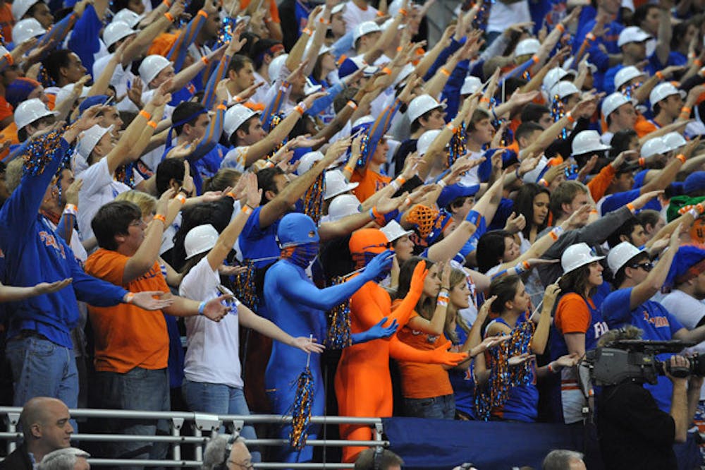 <p>Gator fans crowd the stands during a UF basketball game at the Stephen C. O'Connell Center. The O'Dome will be renovated by the end of the week.</p>