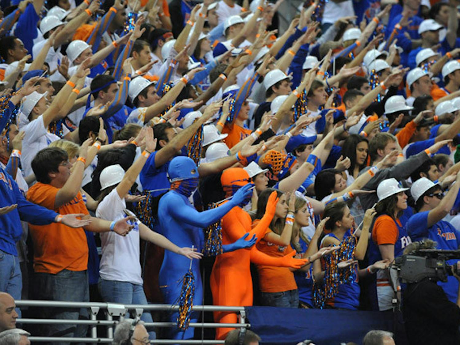 Gator fans crowd the stands during a UF basketball game at the Stephen C. O'Connell Center. The O'Dome will be renovated by the end of the week.