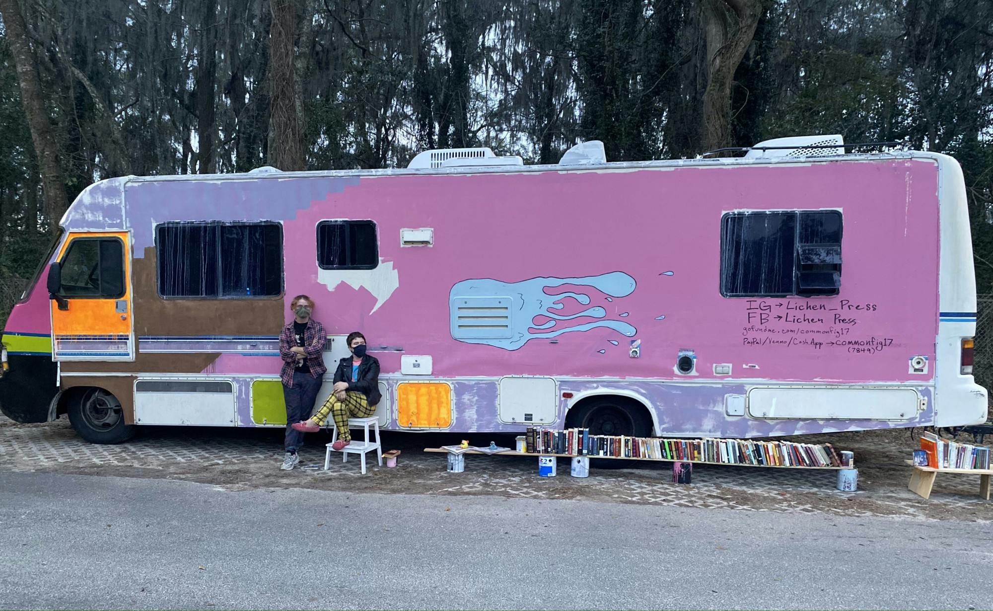 Lichen Press is run by stagehands Sinead Figiel and Phynix Davis. 