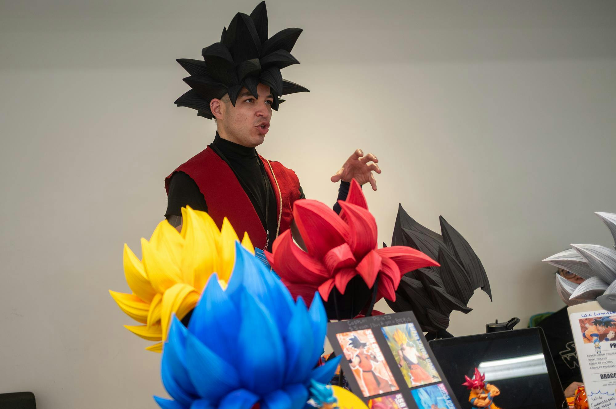 Vendors at Swampcon sell cosplay accessories in the Reitz Union, Saturday, Feb. 28, 2026, in Gainesville, Fla.