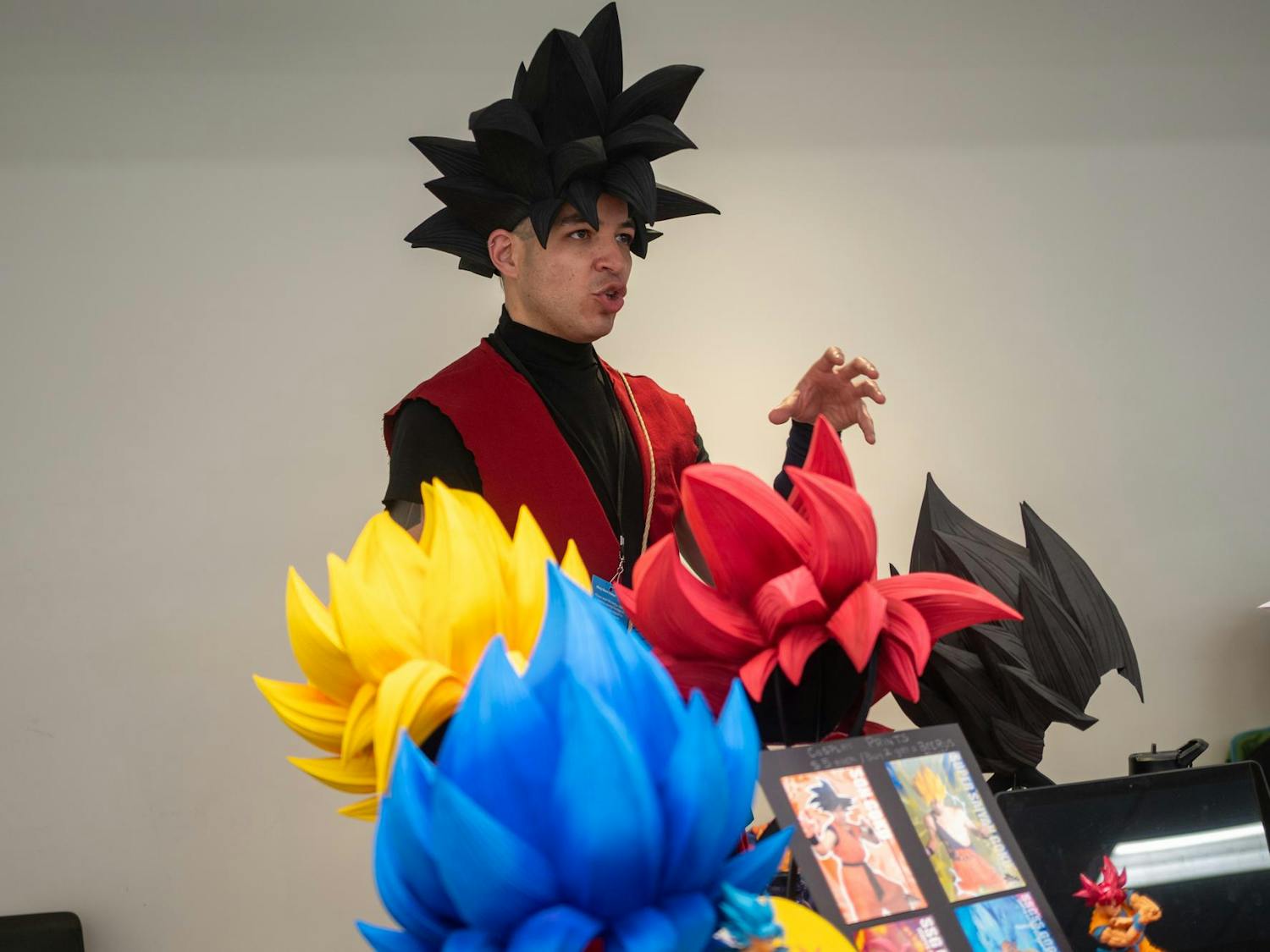 Vendors at Swampcon sell cosplay accessories in the Reitz Union, Saturday, Feb. 28, 2026, in Gainesville, Fla.