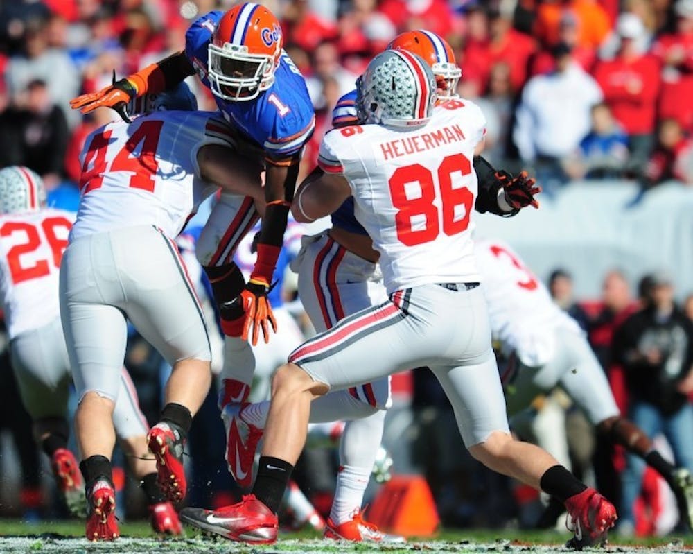 <p>Redshirt senior Chris Rainey rushed for 71 yards and set a school and SEC record when he blocked the sixth punt of his career in the third quarter of Florida's Gator Bowl win.</p>