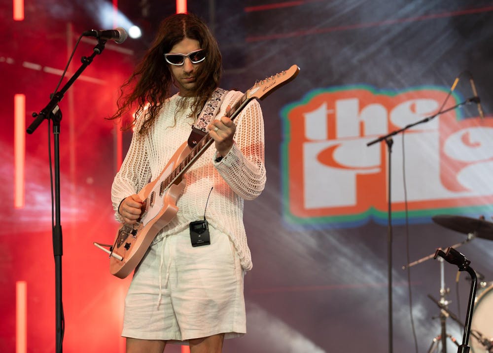 The Floridians perform on stage at Okeechobee Music & Arts Festival, Friday, March 20, 2026, in Okeechobee, Fla.