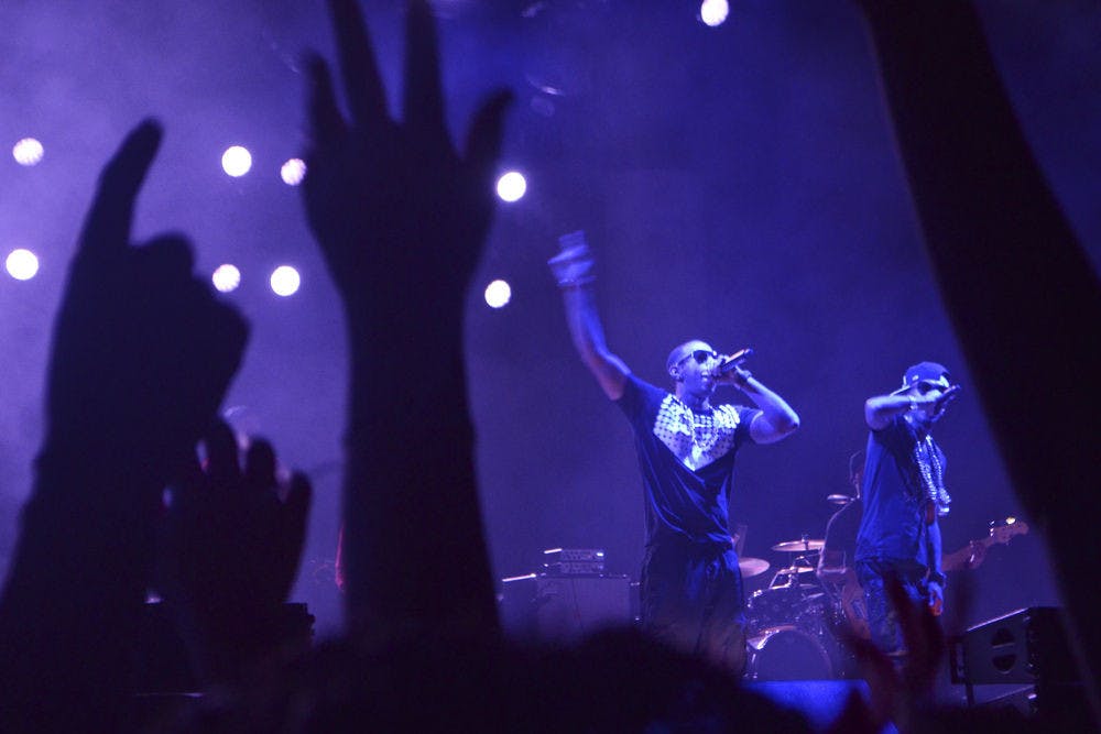 Ludacris performs during Gator Growl on Flavet Field on Friday night. This was the first year the event wasn’t held in Ben Hill Griffin Stadium.&nbsp;