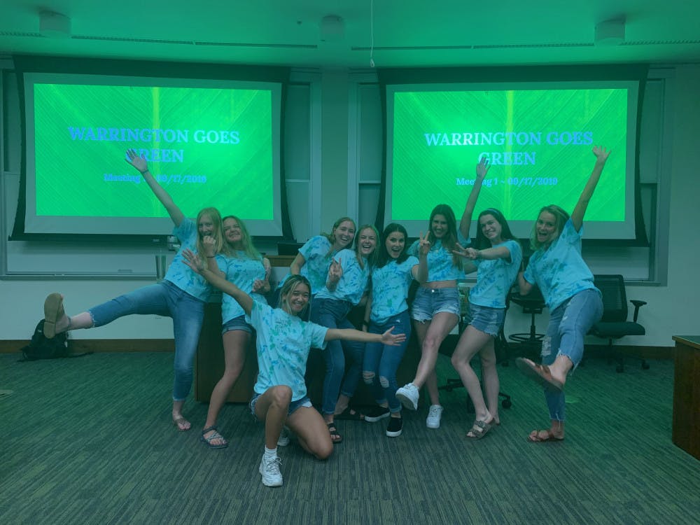 Warrington Goes Green participants at the first meeting last Tuesday evening.