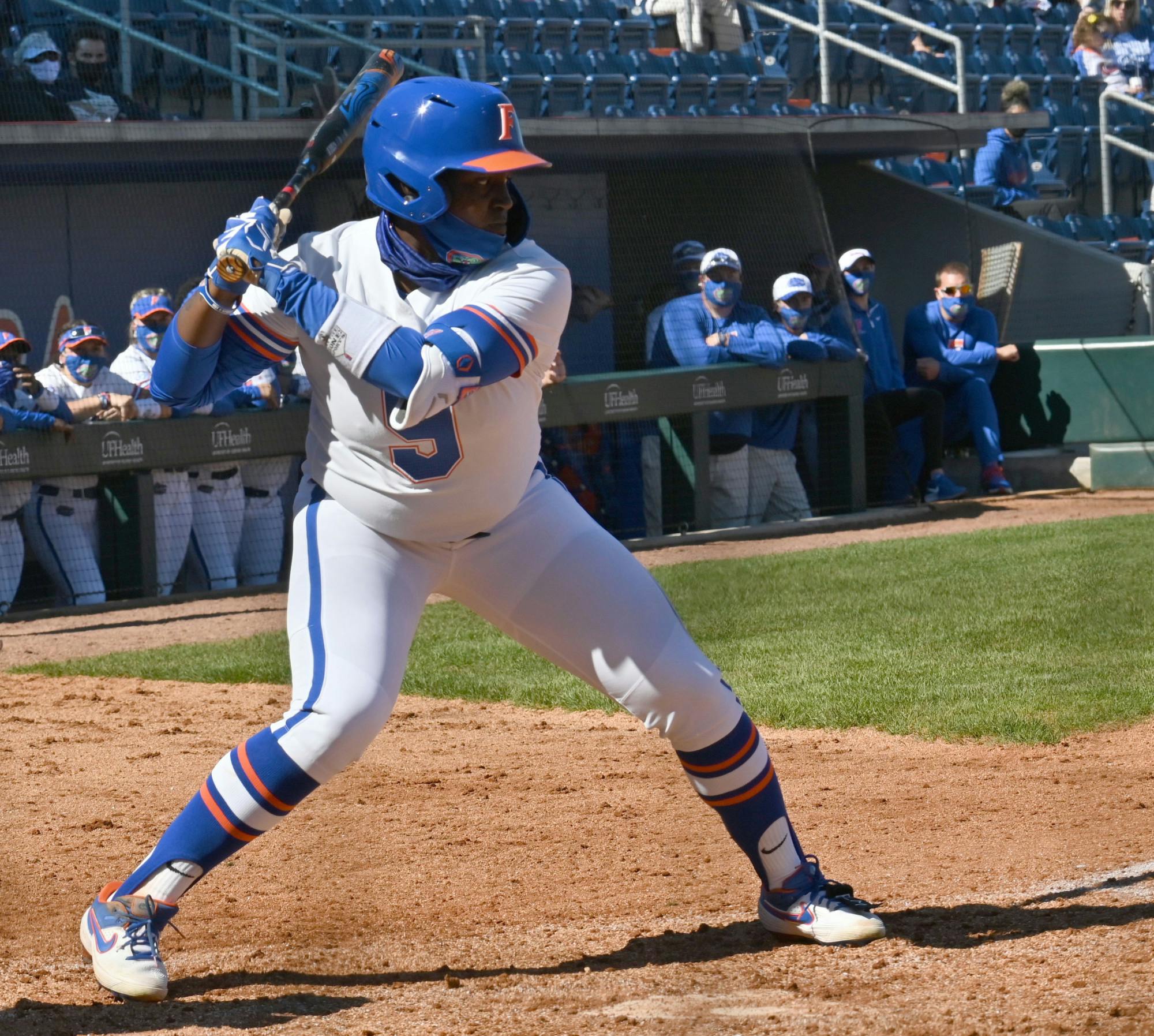 Left-fielder Jaimie Hoover recorded a double and a key put-out in Friday&#x27;s victory against LSU.