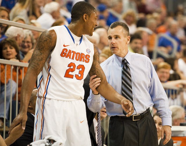 Florida freshman guard Brad Beal (left) struggled against Ohio State on Tuesday, making just six of his 16 attempts from the floor and turning the ball over five times in the 81-74 loss to the Buckeyes.