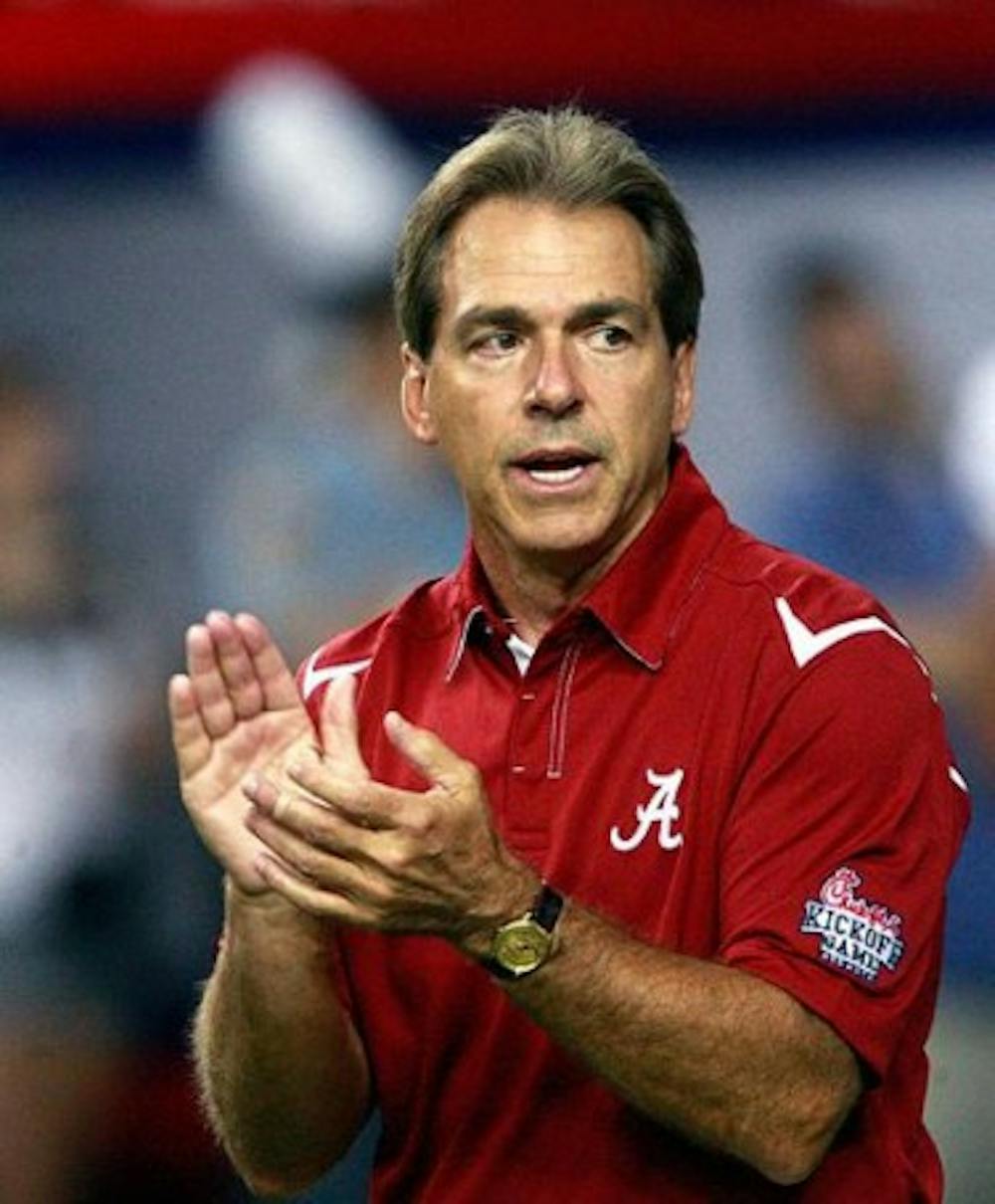 <p>Saban signs three-year extensions through 2018</p>