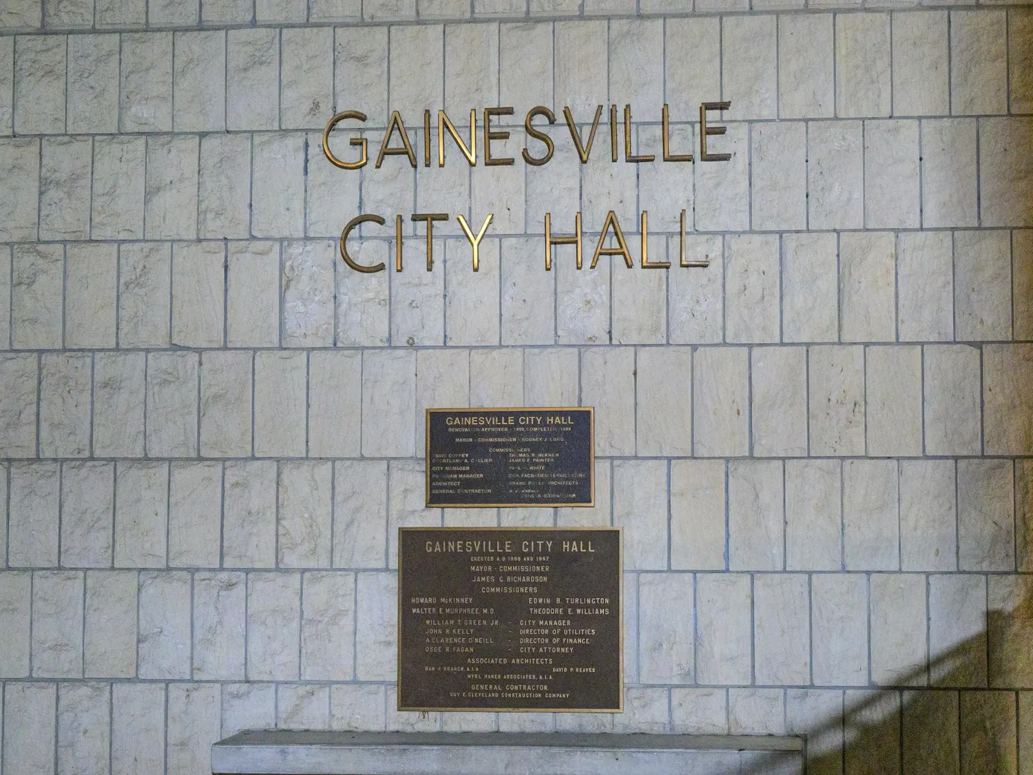 City Hall stands, Friday, March 27, 2026, in downtown Gainesville, Fla.