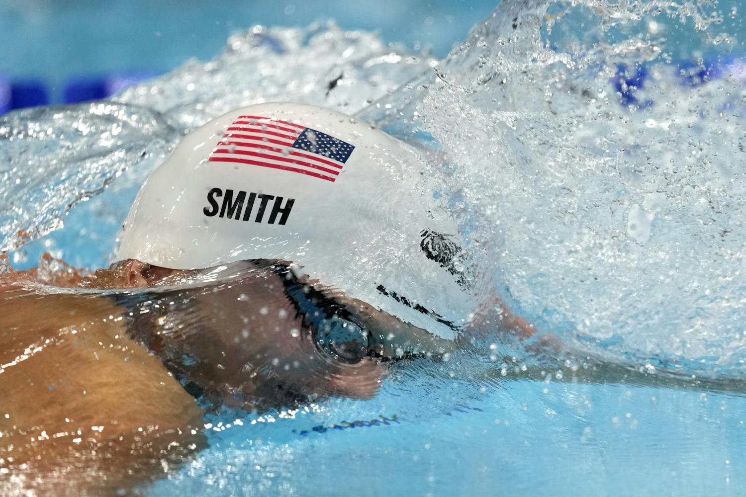 Kieran Smith, a senior who took home a bronze medal in the 400-meter freestyle at the 2020 Tokyo Olympics, finished first in the 200-meter freestyle (AP Photo/Martin Meissner)