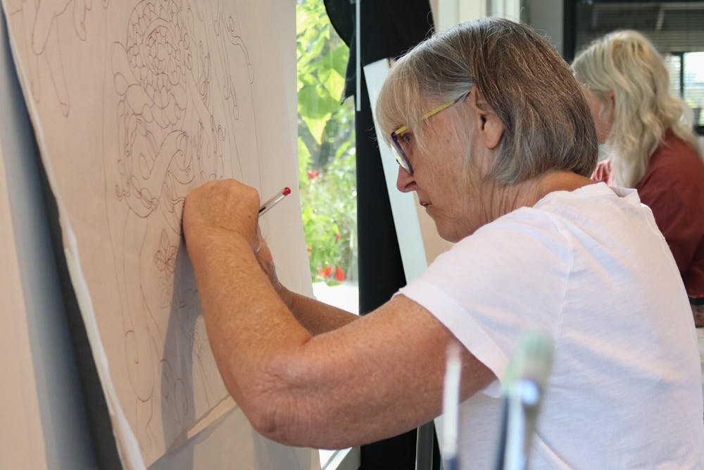 <p>From Oct. 28, 2025 through Oct. 31, 2025, GFAA held its very first Exquisite Corpse Art-A-Thon, where artists came together to work on a century-old practice all while raising funds for themselves and the organization.</p>