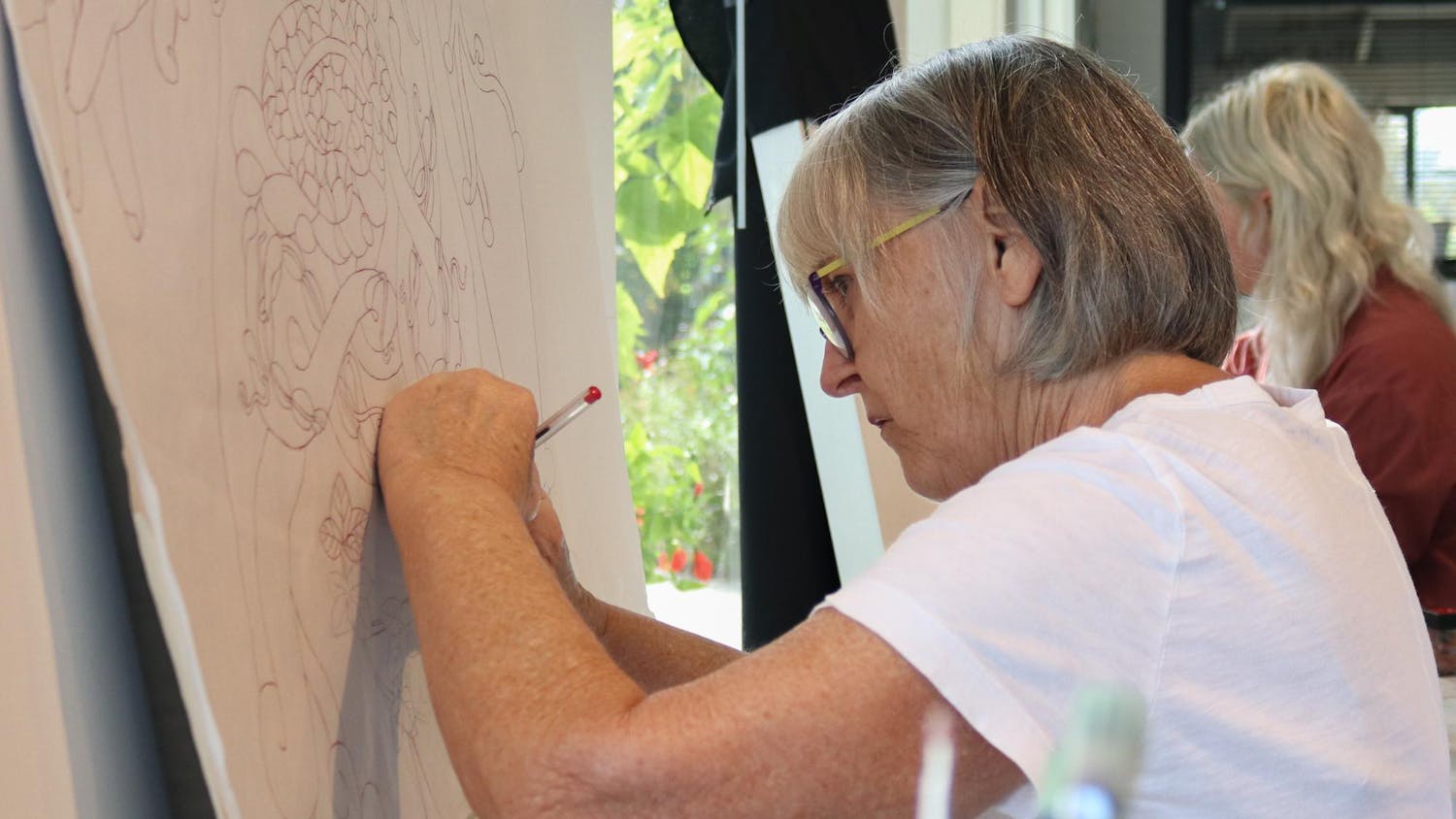 From Oct. 28, 2025 through Oct. 31, 2025, GFAA held its very first Exquisite Corpse Art-A-Thon, where artists came together to work on a century-old practice all while raising funds for themselves and the organization.