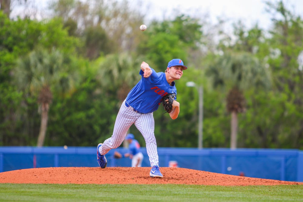 UF starter Jack Leftwich bounced back in a big way on Friday night, pitching a complete-game shutout. 