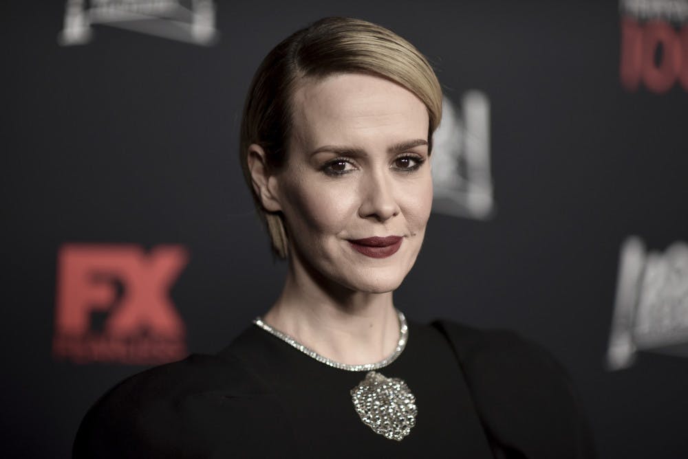 <p>Sarah Paulson attends the 100 Episodes of "American Horror Story" Celebration at Hollywood Forever Cemetery on Saturday, Oct. 26, 2019, in Los Angeles. (Photo by Richard Shotwell/Invision/AP)</p>