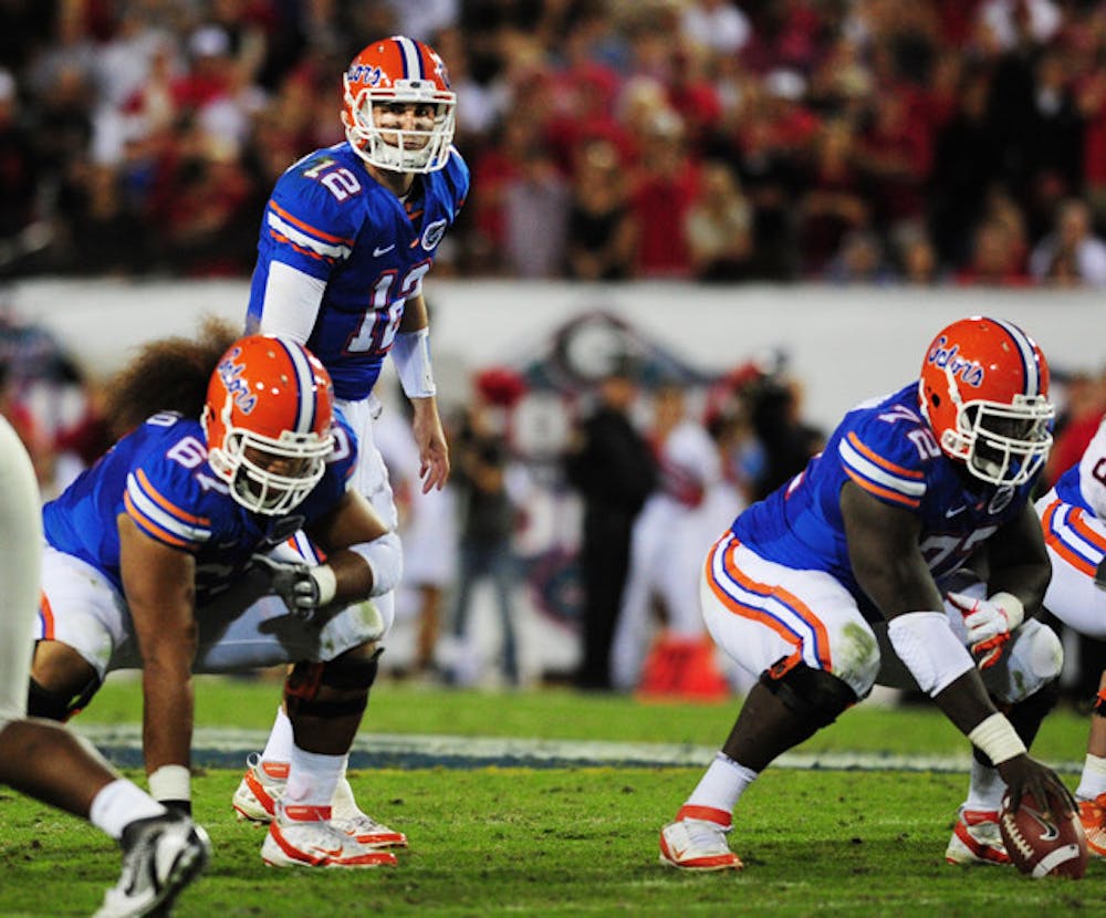 <p>After taking all but one snap from the shotgun formation against Georgia, quarterback John Brantley has healed enough to start working from under center in practice this week. Offensive coordinator Charlie Weis said he will evaluate Brantley’s progress throughout the week to determine Saturday’s gameplan.</p>