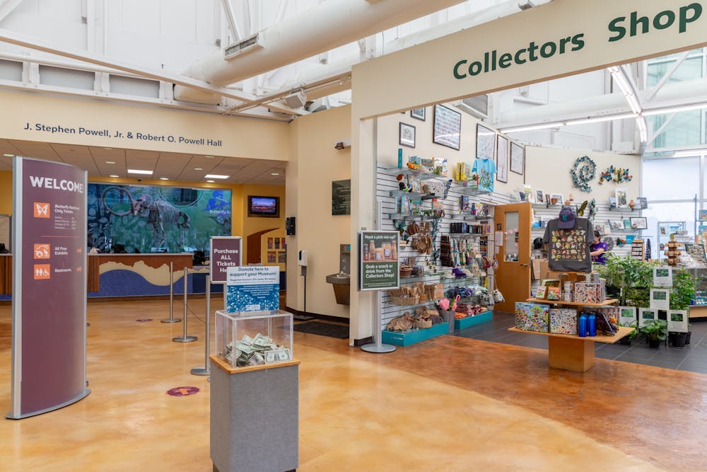 <p>The soon-to-be renovated Florida Museum of Natural History entrance and gift shop are seen on Wednesday, Sept. 11, 2024.</p>